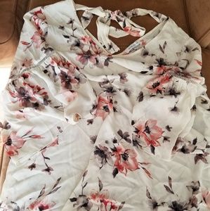 Chiffon top with tie